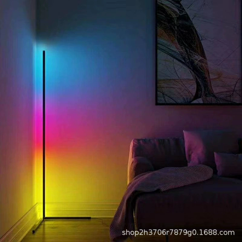 Популярные RGB напольные атмосферные угловые светильники, фантазийная подсветка для селфи и стримов, фон для интерактивных трансляций, освещение для спальни