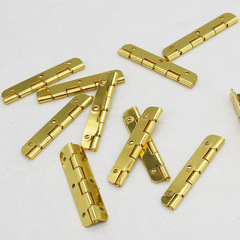 Small 50mm 4-fold hinge with expanded core and 90° rounded hinge wood box hardware component, disassembled wood box hinge