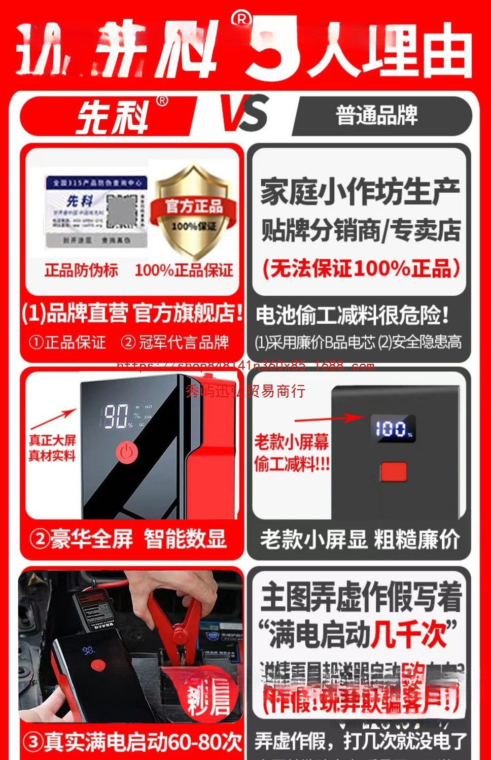 SANKO Car Emergency Jump Starter 12v Car Charger Power Bank