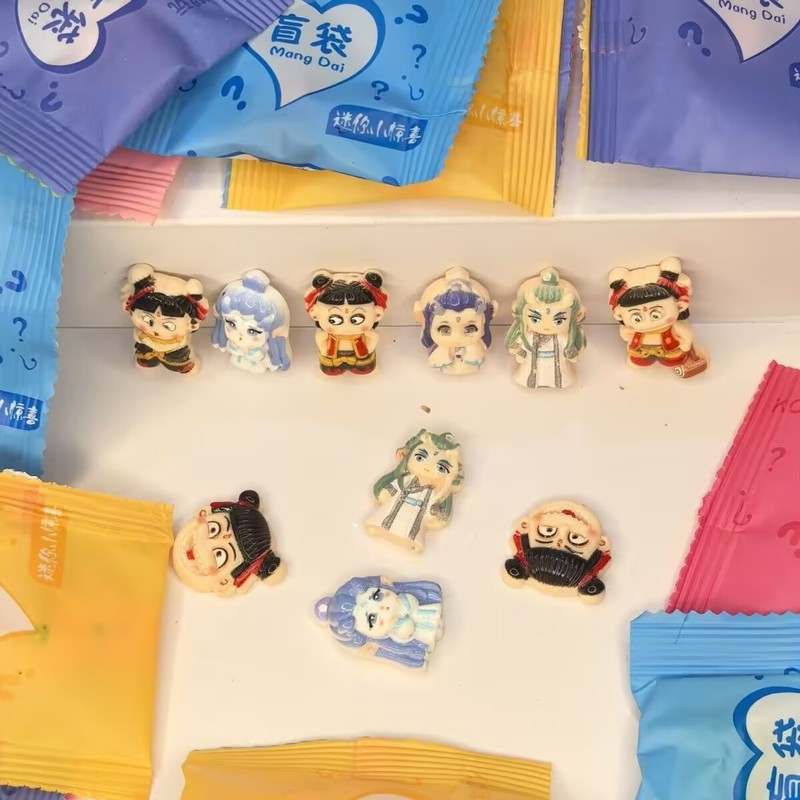 ネザ魔童ノイズ海ブラインドバッグ学生子供のおもちゃギフトシミュレーション樹脂装飾品かわいい漫画の人形|undefined
