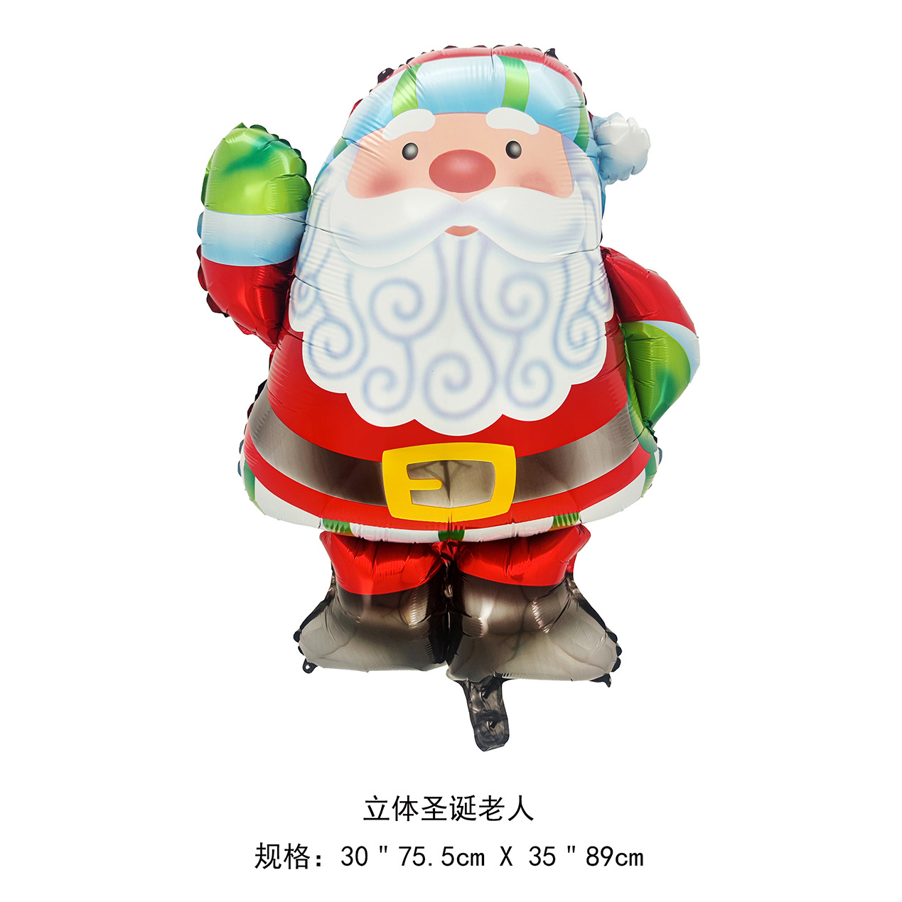 Navidad transfronteriza Papá Noel muletas alce copo de nieve muñeco de nieve dibujos animados globo de película de aluminio fiesta de Navidad bola decorativa image 44