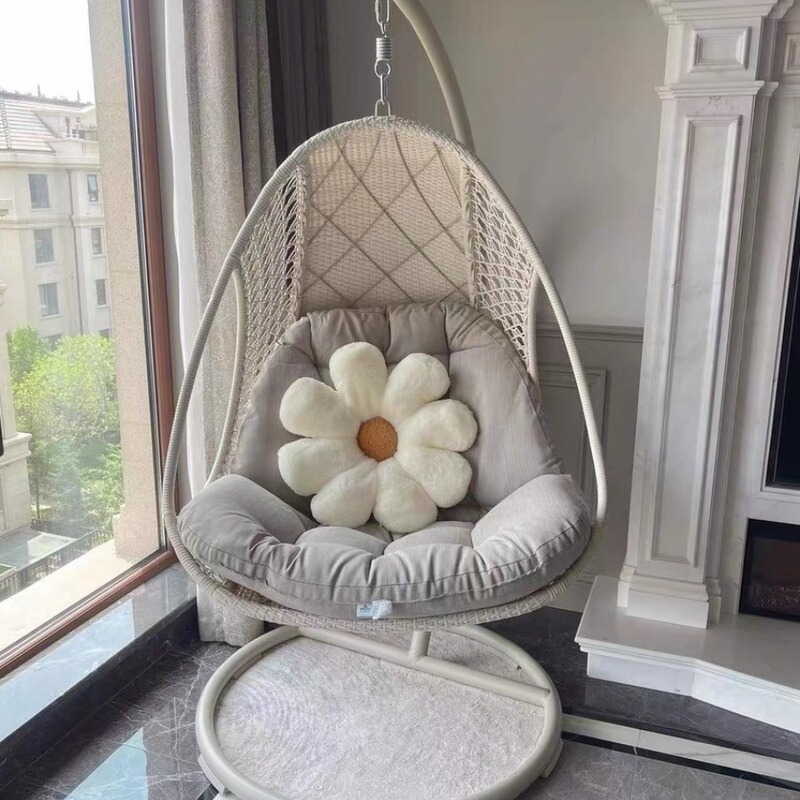 Quality Single Hanging Basket Rattan Chair Swing Balcony Hanging Chair Indoor Lazy Household Outdoor Courtyard Dense Woven Casual Cradle