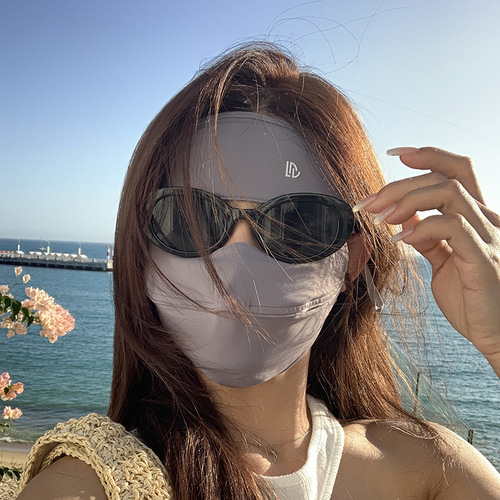Sun protection mask summer thin full face sun protection mask anti-ultraviolet outdoor fashion breathable ice silk face kini