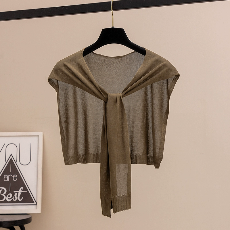 Summer fashionable silk thin cloak, vest, scarf