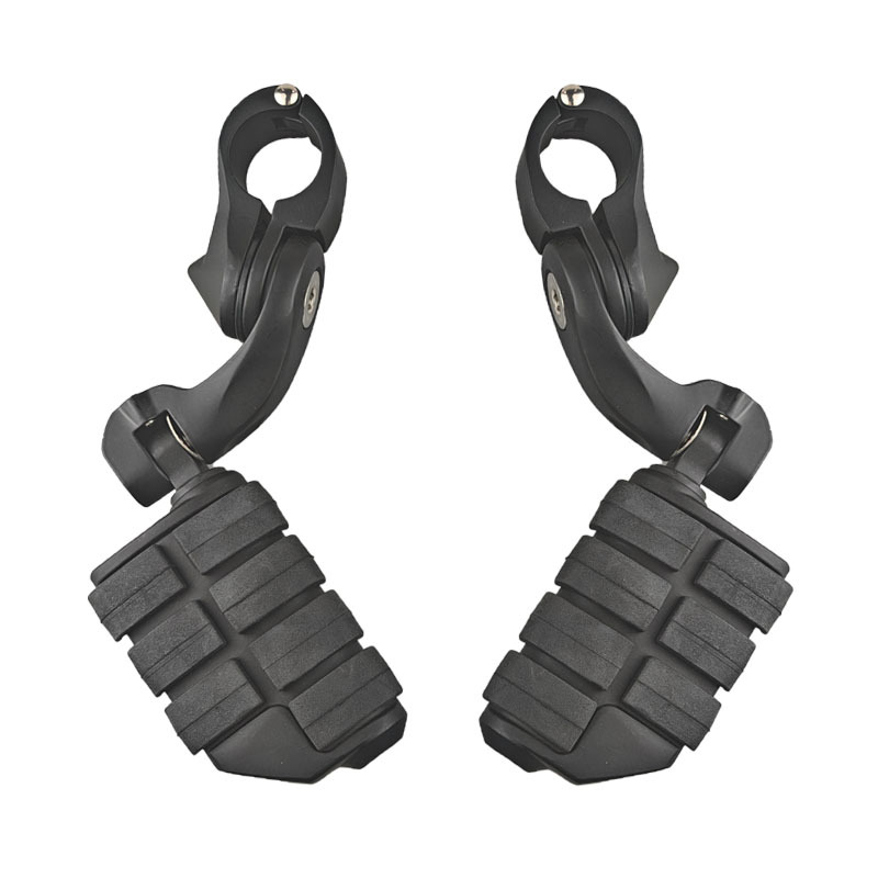 Suitable for Harley Street Glide Motorcycle Modified Footrest Bracket 7 Rubber Long Rod Foot Pedal Set for Riding