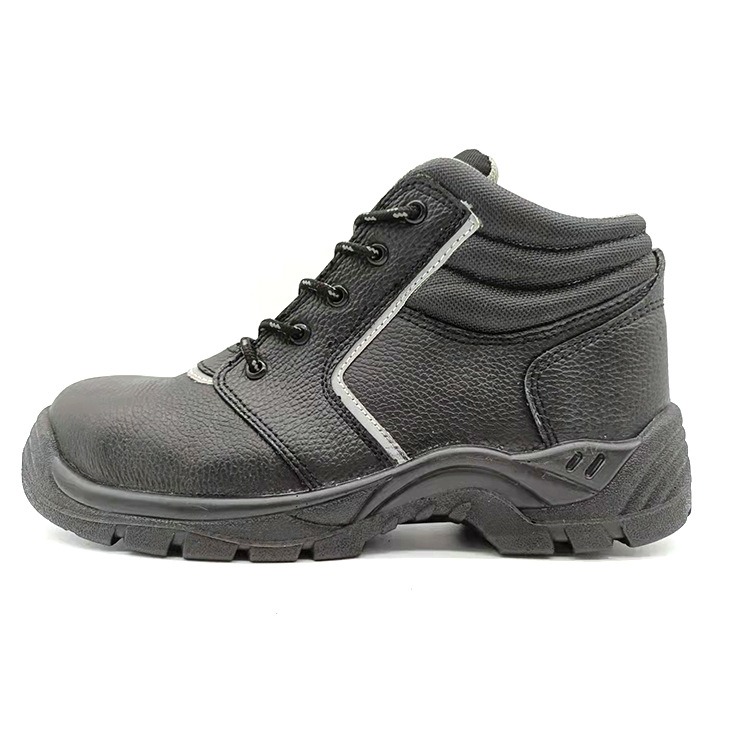 休闲款PU底钢包头钢底劳保鞋 防护工作鞋 减震透气工地鞋