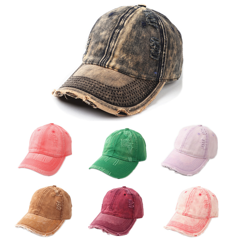 154g Weight Baseball Cap Hats Type Outdoor Occasion Unisex Retro Solid Color Curved Eaves Baseball Cap