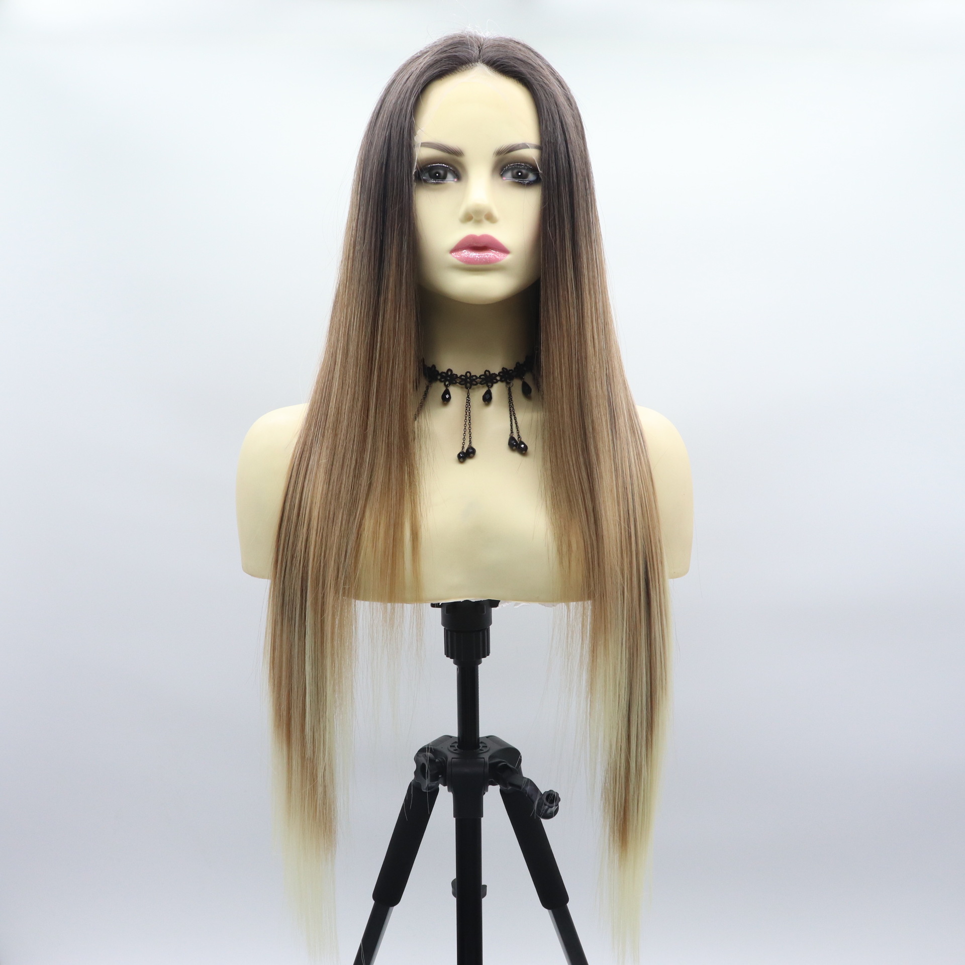 matte wig with hair parting