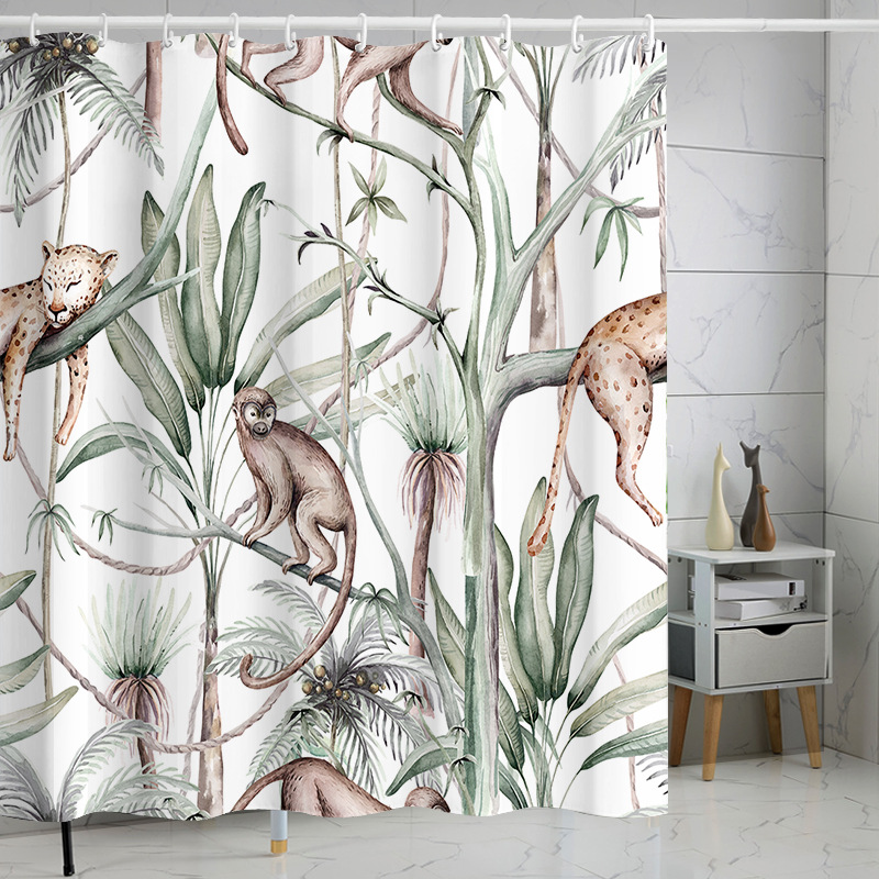 Waterproof curtain, 3D digital printing service, polyester