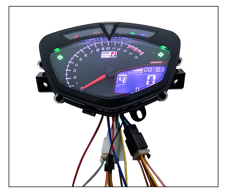 Motorcycle Lcd Instrument Assembly Suitable for Ymhlc135C8 Modified Universal Instrument Panel with Adjustment Cable