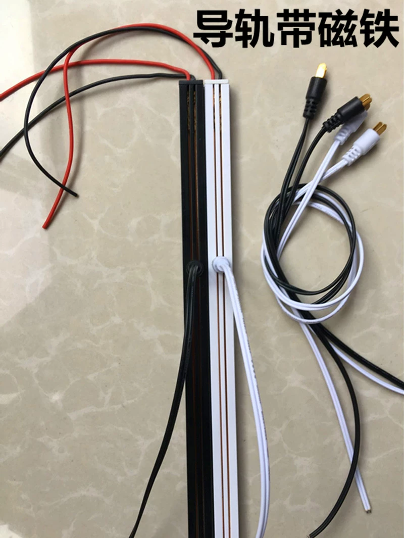 Магнитная направляющая для витринных полок с LED-подсветкой, съемный проводящий слот, двухжильная полоса для освещения полок