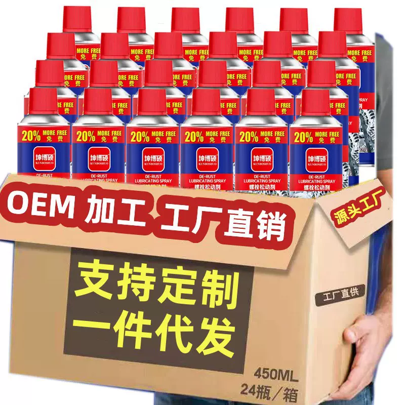 车用强力除锈剂螺丝螺栓松动剂铁锈去锈剂门锁车窗润滑剂消除异响