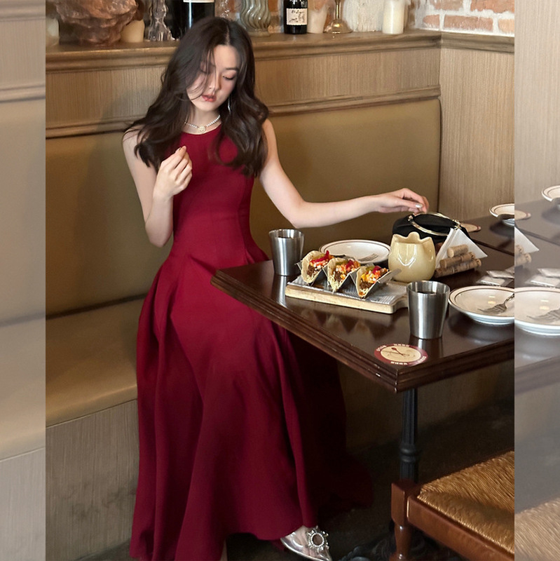 Spring 25-Year-Old [Flower] Stereo Tailoring Dress for Women Spring New Mid-Length Oversized A-Line Skirt