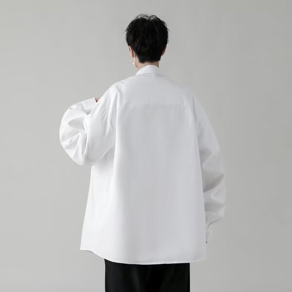 Solid color spring shirt