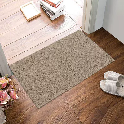 Avtomobil döşəmə paspasları — non-slip waterproof car pvc mat - extra-thick-pure-beige-4060cm