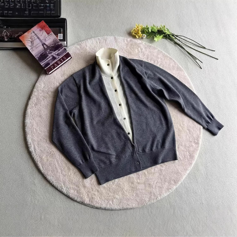 Autumn and Winter New Casual Men's Clothing, Fake Two-Piece Knitwear, Men's High-End Patchwork Men's Tops, Lapel Sweater Cardigan for Men Autumn and Winter New Casual Men's Clothing, Fake Two-Piece Knitwear, Men's High-End Patchwork Men's Tops, Lapel Sweater Cardigan for Men