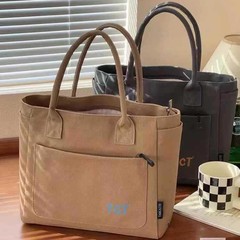 キャンバスバッグ、多用途、シンプル、大容量ショルダーバッグ、レディース高級通勤トートバッグ、学生クラスバックパック、レディース
