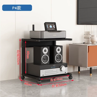 Electric car big tripod, Room Multi-Layer Amplifier Cabinet - g26-p4-model-with-back-panel-all-black