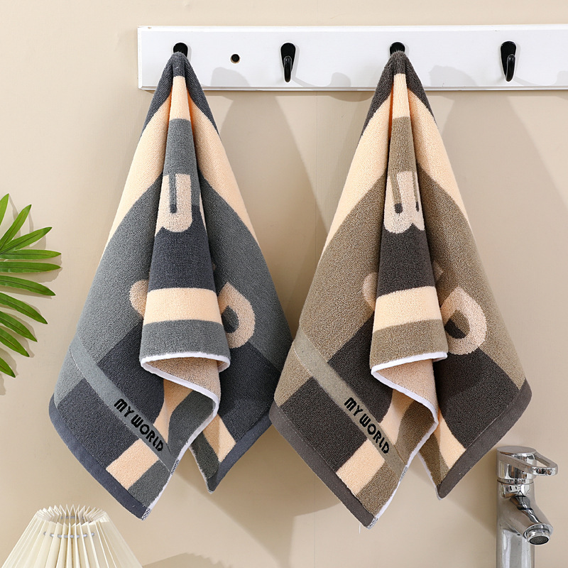 Pure Cotton Towel for Men and Women Adult Household Face Wash Bath Couple Soft Thickened Water Absorbent Face Towel Return Gift Labor Protection Logo