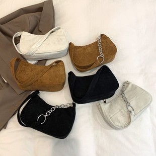 2022 Winter corduroy underarm bag vintage corduroy underarm small square bag