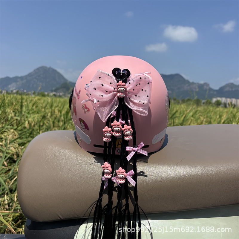 Tailing Accessories Electric Vehicle Decoration Accessories 2025 Niu Electric Vehicle Modification Helmet Stickers Aima Metaverse