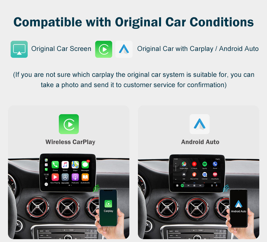 Road Top Wireless Apple CarPlay Suitable for Mercedes-benz NTG5.0 Decoder Module Decoder Box