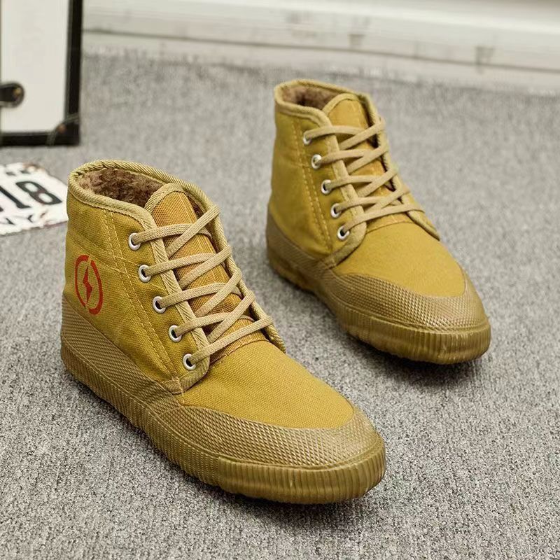 Winter 5KV Electrician Insulating Cotton Safety Boots High-Top Anti-Slip High Voltage Electrician Shoes Rubber Sole Protective Boots for Men