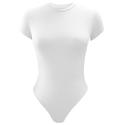 Sexy, form-fitting summer women's bodysuits with short sleeves—perfect for a European or American look.