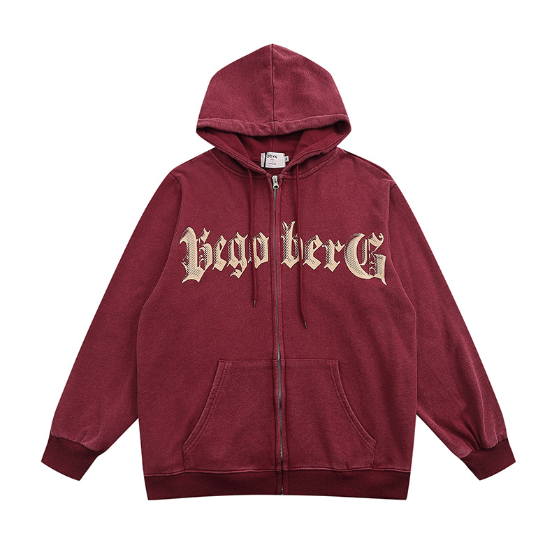 Vêtements pour hommes Pull imprimé lettre ancienne Marque tendance pour hommes Sweat à capuche décontracté haut de gamme à la mode_voghion.com