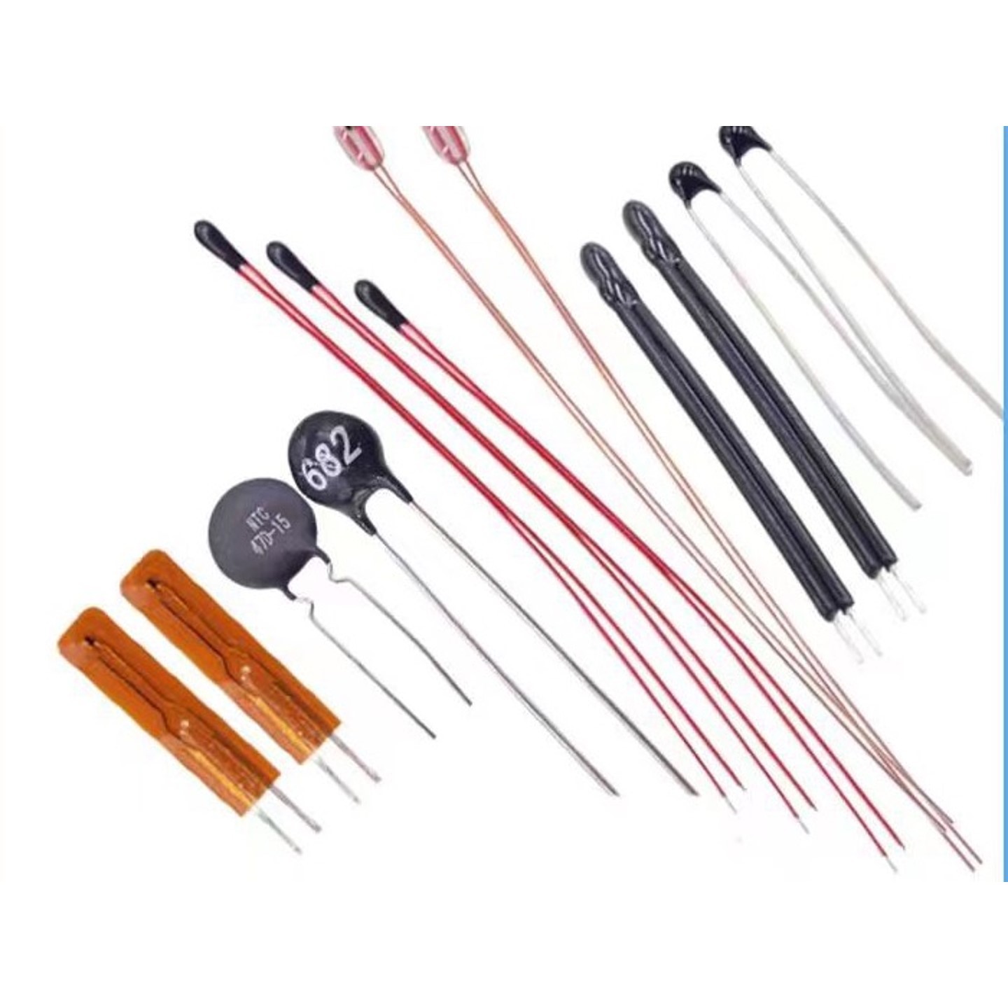 厂家专业生产MF52A测温型104K热敏电阻3435系列