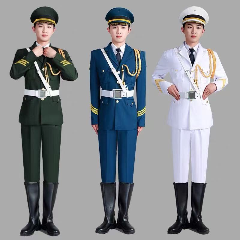 国旗班仪仗队服装高中学生升旗手服饰学校国旗护卫队演出套装礼服