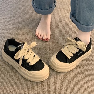 Platform Thick-Soled White Shoes for Women 2025 Spring and Summer New Hot Style Korean Style Casual Sports Fashion Versatile Sneakers for Women