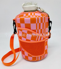 热销大容量吨吨水桶保护套3.8L 潜水料加仑水壶套运动水瓶套