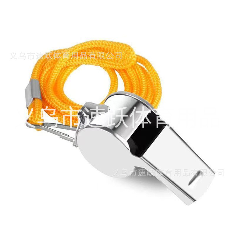 스테인리스 호루라기(노란색 밧줄) 1개