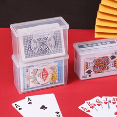 扑克牌收纳盒透明塑料盒奥特曼游戏卡证件卡片牌名片整理盒子收納