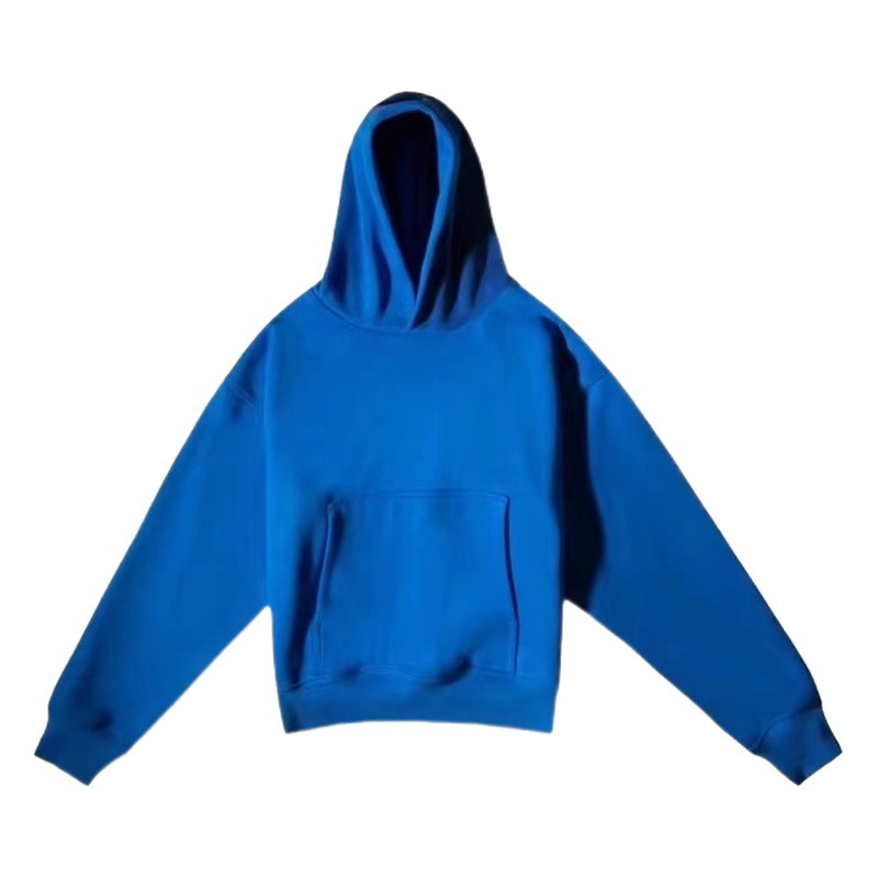 Kanye American-Style Double-Layer Hooded Sweatshirt Trendy Heavyweight Fleece Pullover 540g Sports Top