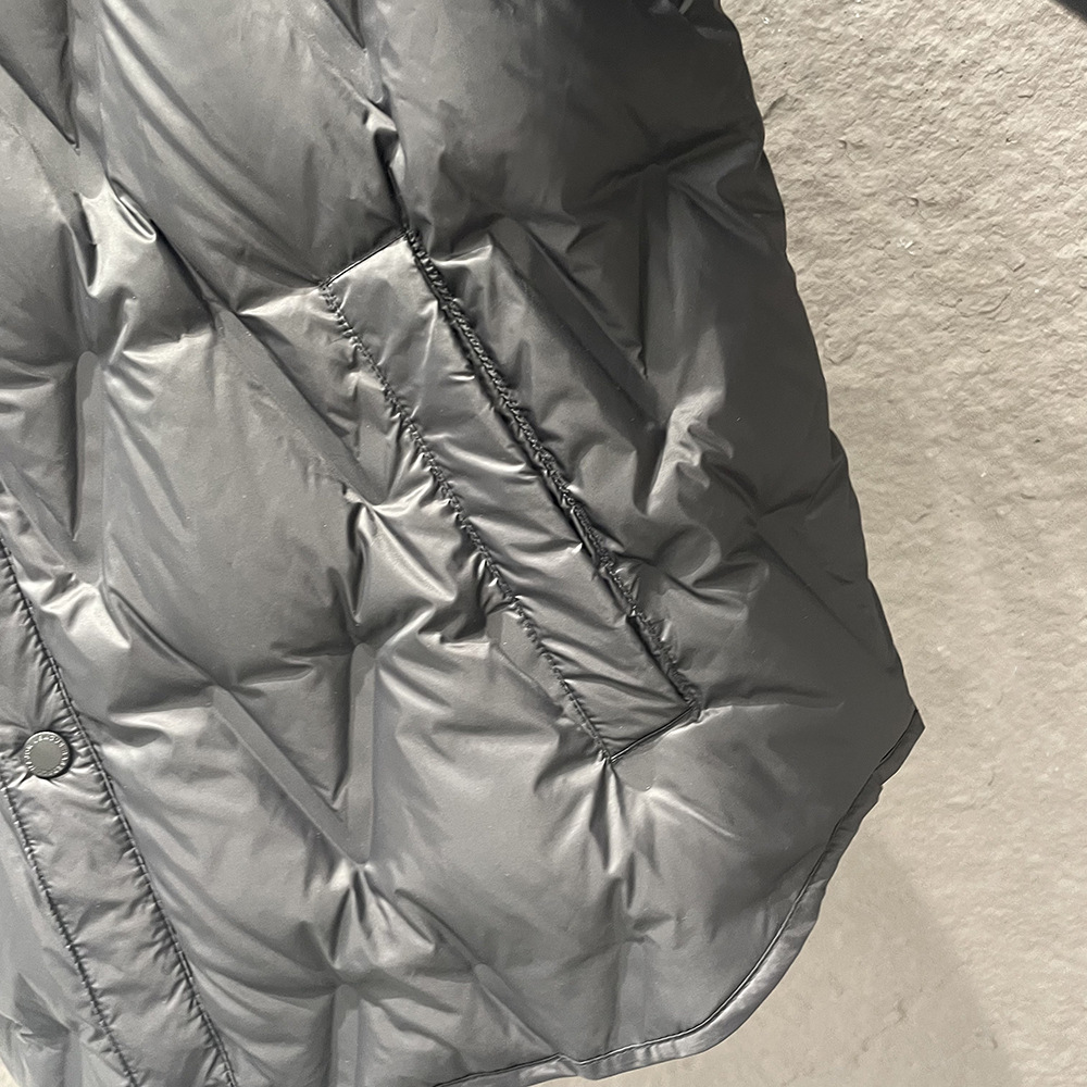 Men's Clothing New Early Winter Small Lapel V Neck Shirt Coat Jacket Leather Label Pure Black Thin Direct Charging Coat Jacket_voghion.com