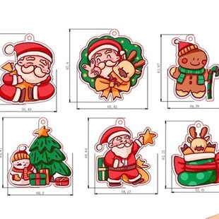 Cartoon Glue Painting Template Kidsren's Baking Painting Pendant DIY Educational Graffiti Mold Transparent Plastic Sheet Set Wholesale