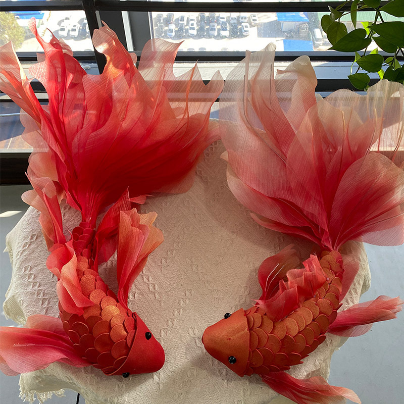 结婚布置红色节庆金鱼锦鲤装饰婚房店铺橱窗活动氛围美陈道具|undefined