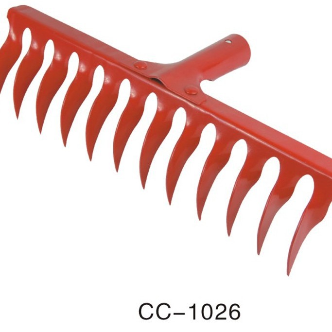 厂家直供12齿纽齿耙头园林工具 喷塑