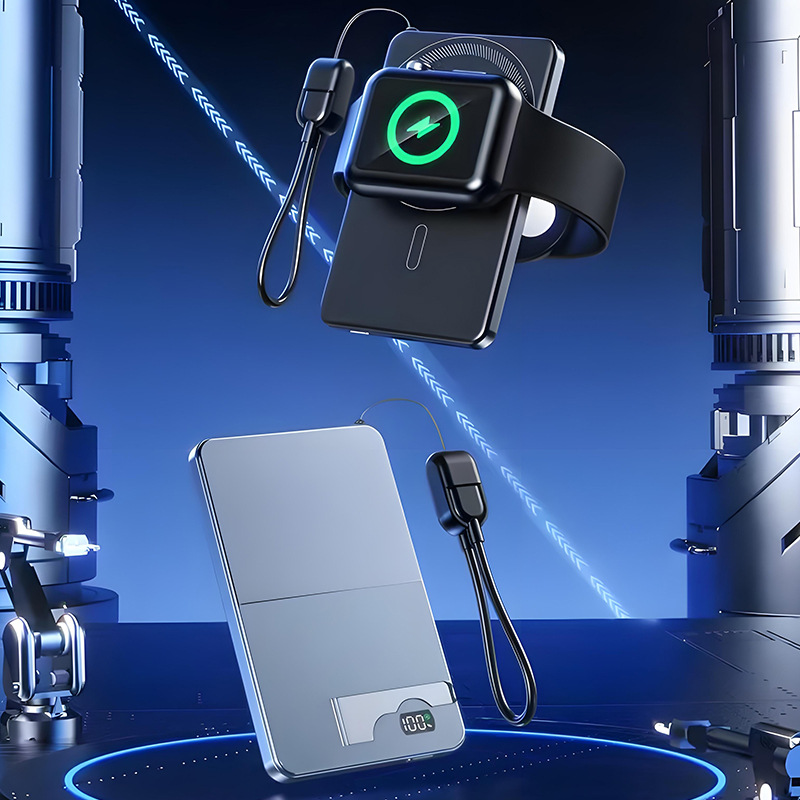 Fabricante suministro 5000 / 10000 mAh cargador + medidor de carga 22.5W carga rápida con soporte portátil móvil