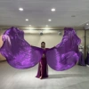 1.9*1.4 -meter semi -circular flag purple side
