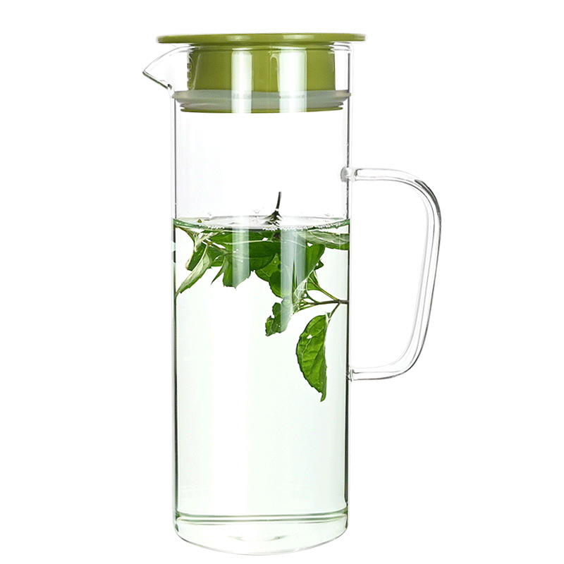 Customizado agua de la luna de cinco piezas de agua de vidrio doméstico hervidor de agua fría taza de agua de alta borosilicina hervidor de vidrio fijo