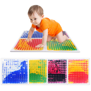 Baby Sensory Crawling Floor Mat – Colorful and Fun Textured Design, Play Mat for Toddlers