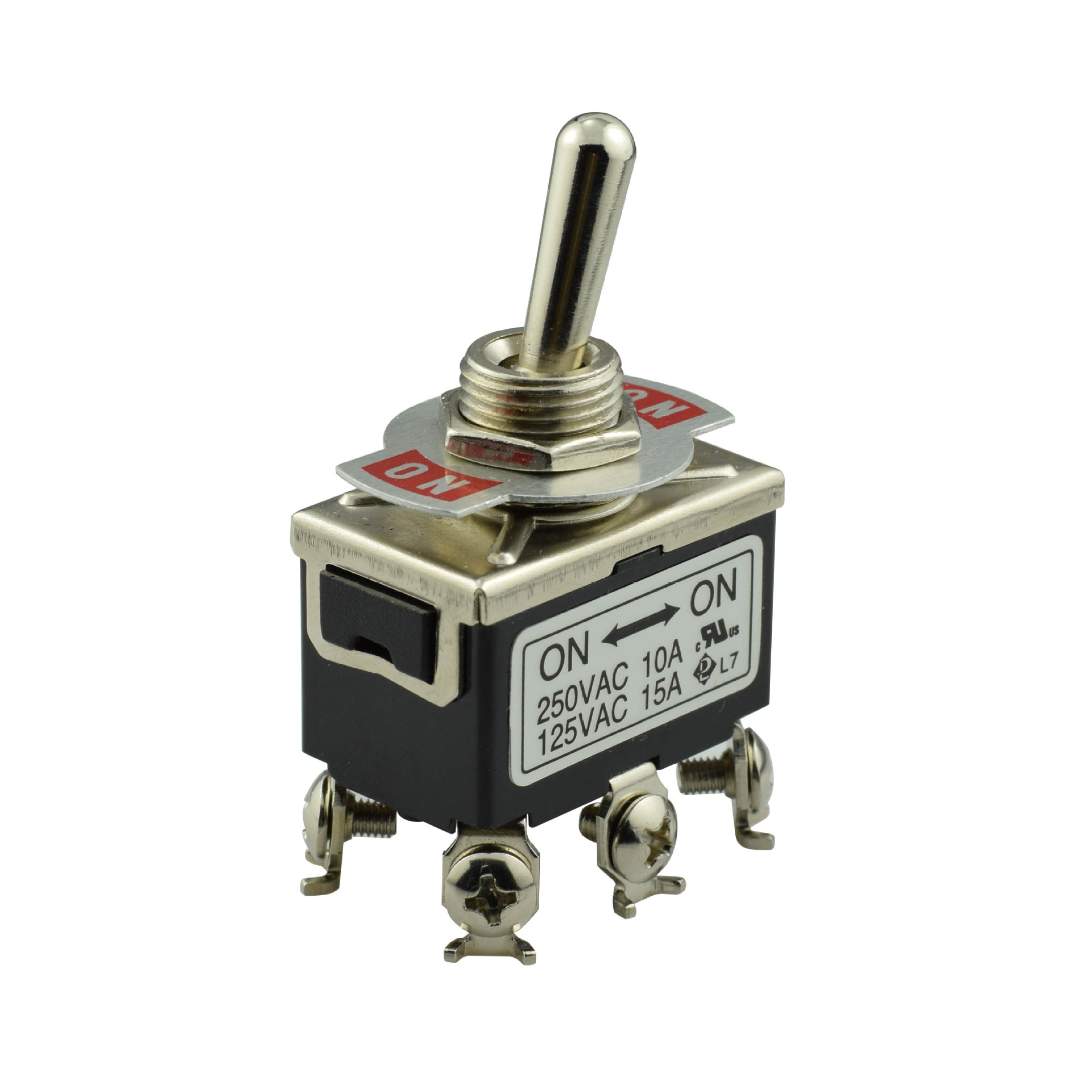 厂价批发6脚2档大钮子开关，6脚3档钮子开关 3A-20A可选