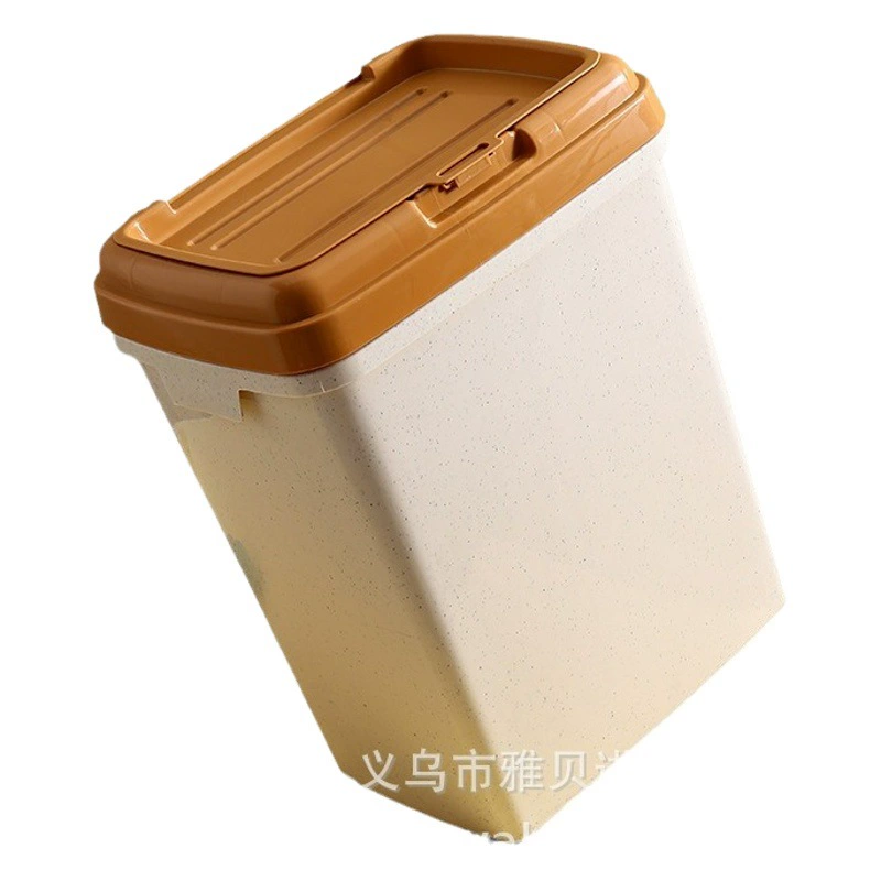 Контейнер для риса большой вместимости, 25kg герметичных контейнеров для риса, защищенных от насекомых и влаги, контейнер для лапши, контейнер для хранения зерна, контейнер для хранения корма для домашних животных, 35 л.