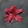 Silk 13CM lily flower head-new dark red