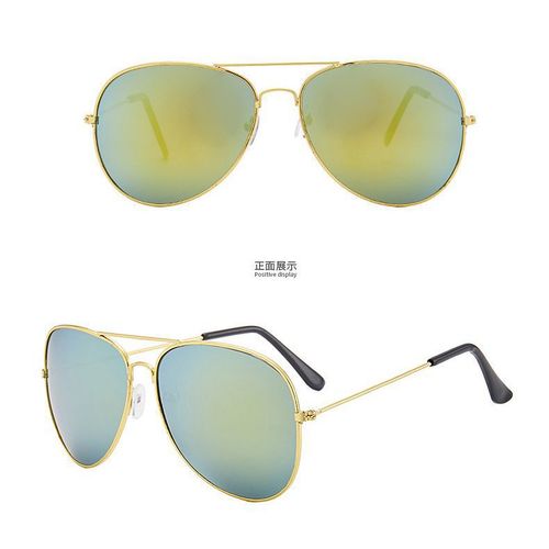 3025太阳镜3026男女时尚户外金属眼镜批发新款彩膜偏光蛤蟆镜