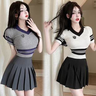 Academy Style Group Costume Korean Cheerleading Costume Women's Cheerleading suit Women's Dance Jazz Performance Costume