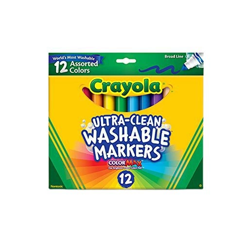 Мелки Crayola для мытья, акварельная ручка 12 цветов 24 цвета 7812 7808